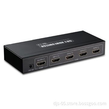 HDMI Mini 5 x 1 Switch with High Performance, CE-/FCC-certified, Supports 3D, Full HD 1,080p